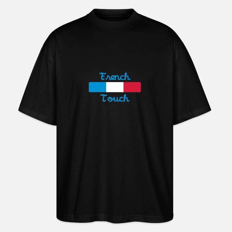 French Touch - Stanley/Stella Oversized Unisex Bio T-Shirt Blaster 2.0 - Schwarz