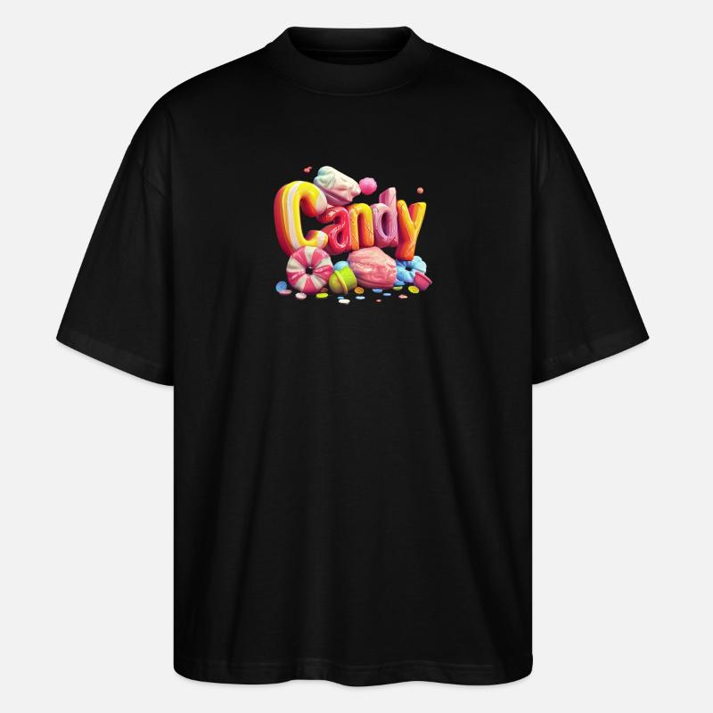 Candy Lover - Stanley/Stella Oversized Unisex Bio T-Shirt Blaster 2.0 - Schwarz