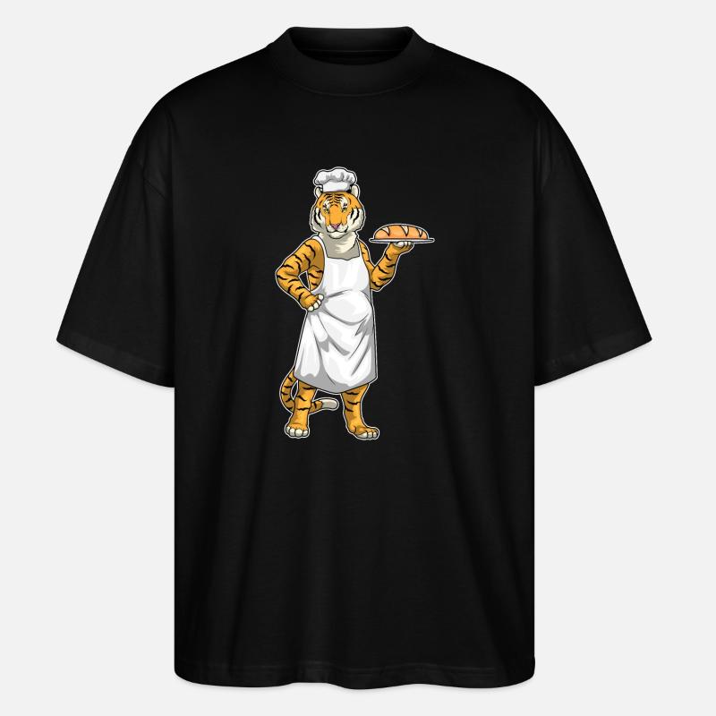 Pain Tiger Baker - T-shirt bio Blaster 2.0 coupe oversize Stanley/Stella Unisexe - noir