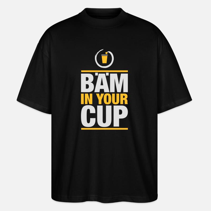 In your cup - Stanley/Stella Oversized Unisex Bio T-Shirt Blaster 2.0 - Schwarz