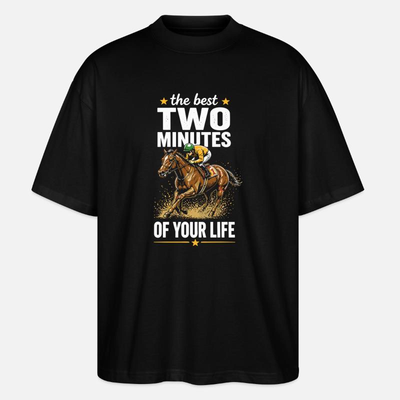 Two-Minute Race Performance - Stanley/Stella Oversized Unisex Organic T-shirt Blaster 2.0 - black