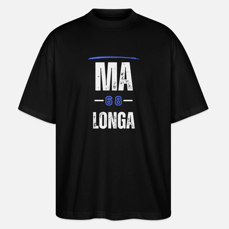 Mannheim 68 Longa - Stanley/Stella Oversized Unisex Bio T-Shirt Blaster 2.0 - Schwarz