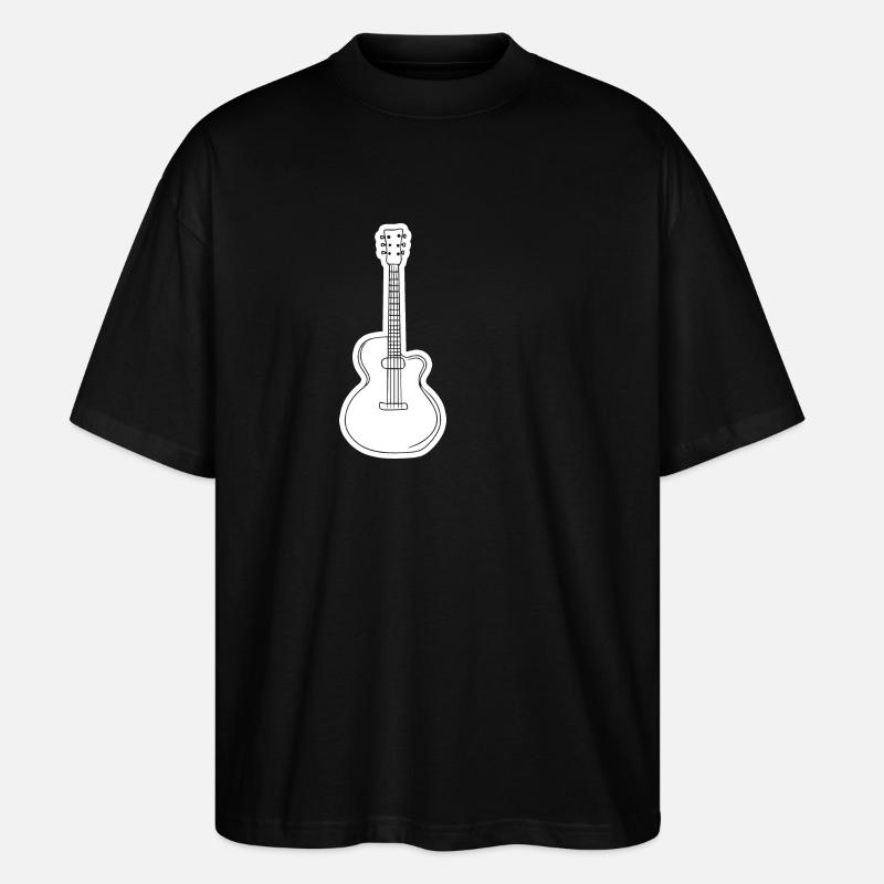 Guitare, guitariste - T-shirt bio Blaster 2.0 coupe oversize Stanley/Stella Unisexe - noir