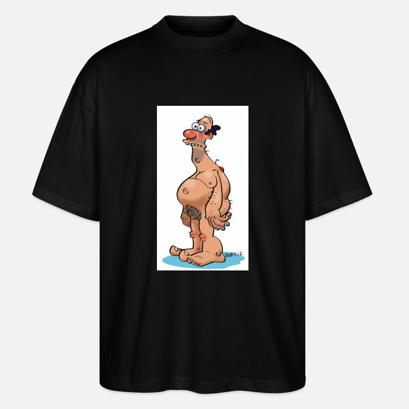 vollidiot - Stanley/Stella Oversized Unisex Bio T-Shirt Blaster 2.0 - Schwarz