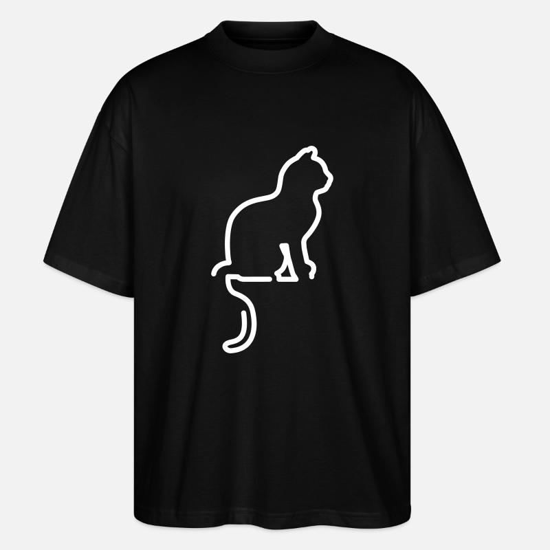Katzen - Stanley/Stella Oversized Unisex Bio T-Shirt Blaster 2.0 - Schwarz