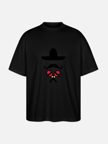 mexikaner - Stanley/Stella Oversized Unisex Bio T-Shirt Blaster 2.0 - Schwarz