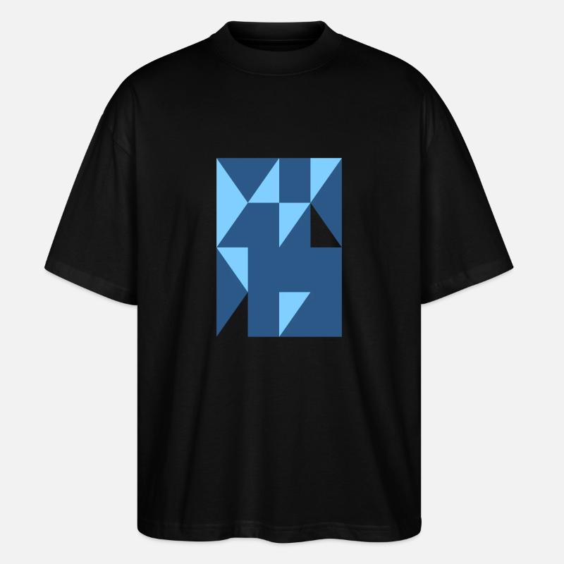 Abstraktes Design - Stanley/Stella Oversized Unisex Bio T-Shirt Blaster 2.0 - Schwarz
