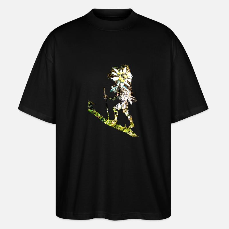 Bring mir ein Edelweiss - Stanley/Stella Oversized Unisex Bio T-Shirt Blaster 2.0 - Schwarz