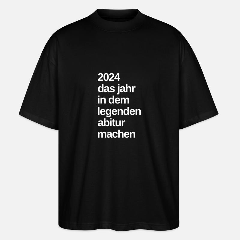 Abitur Abi - Stanley/Stella Oversized Unisex Bio T-Shirt Blaster 2.0 - Schwarz