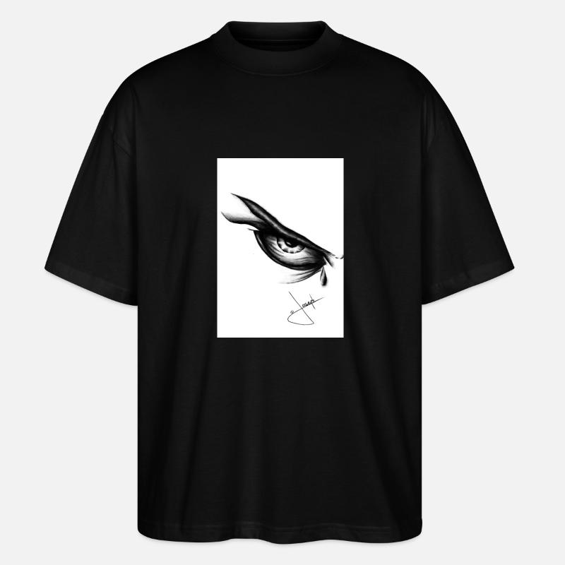 Yeux anges - T-shirt bio Blaster 2.0 coupe oversize Stanley/Stella Unisexe - noir