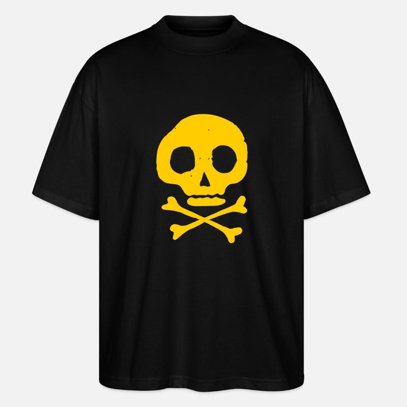 Schädel & Knochen - Stanley/Stella Oversized Unisex Bio T-Shirt Blaster 2.0 - Schwarz