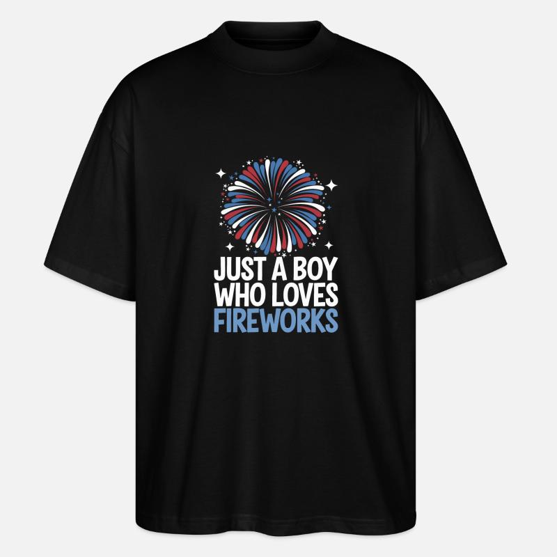 Pyrotechnie Feux d’artifice Pyrotechnie - T-shirt bio Blaster 2.0 coupe oversize Stanley/Stella Unisexe - noir