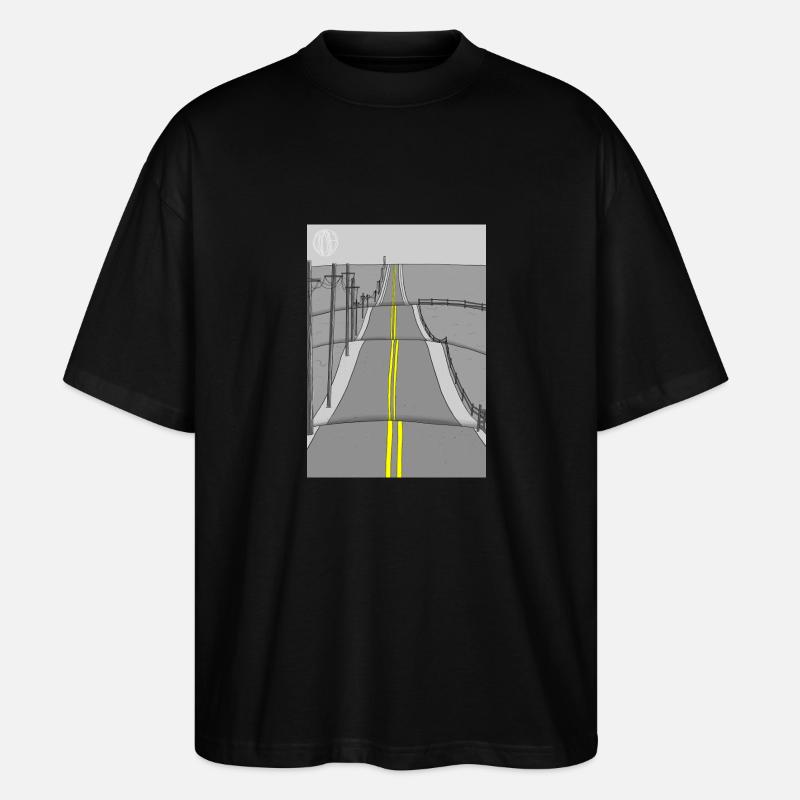 Endless Road - Stanley/Stella Oversized Unisex Bio T-Shirt Blaster 2.0 - Schwarz