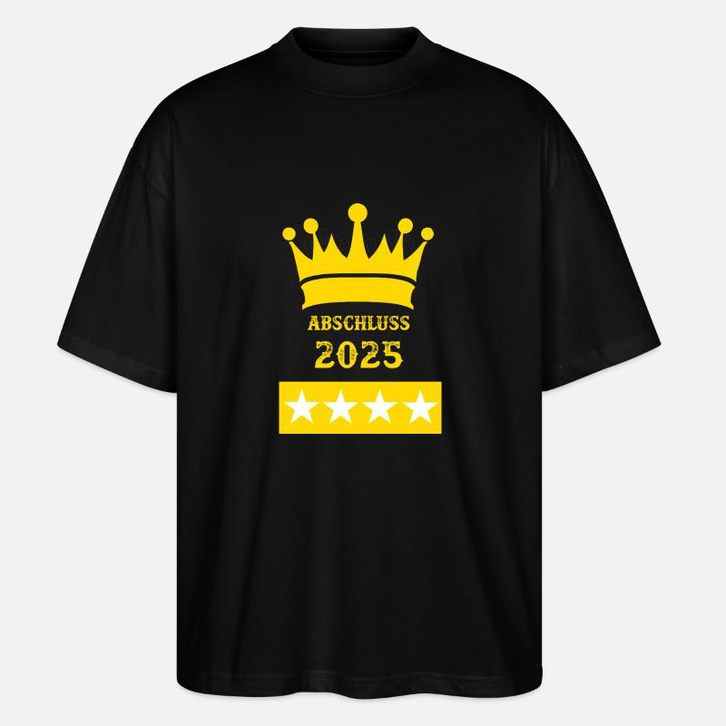 Abschluss 2025 - Stanley/Stella Oversized Unisex Bio T-Shirt Blaster 2.0 - Schwarz