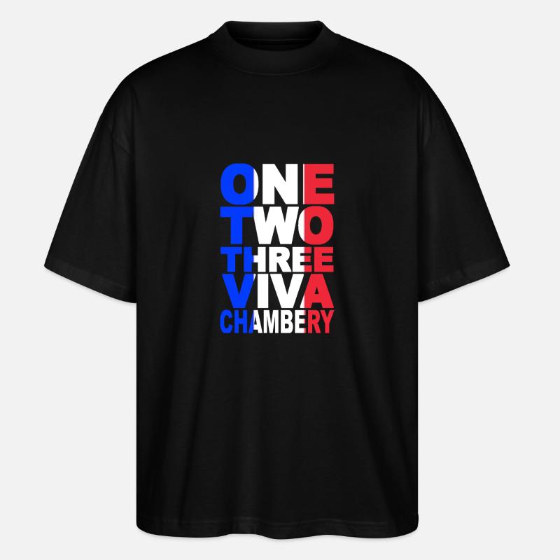 ONE TWO THREE CHAMBERY - T-shirt bio Blaster 2.0 coupe oversize Stanley/Stella Unisexe - noir