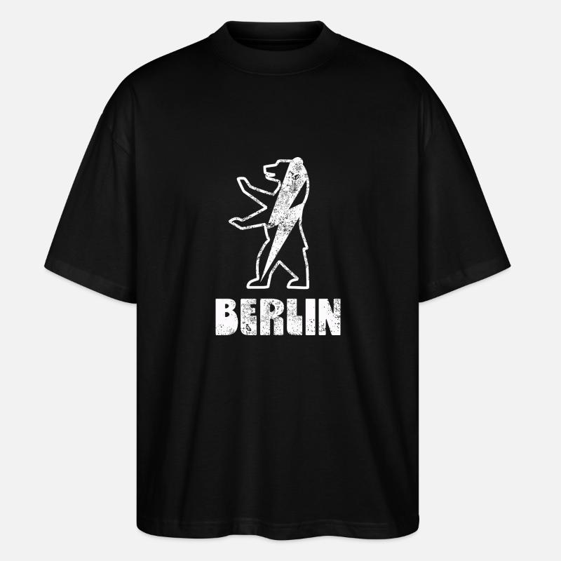 Berlin - Stanley/Stella Oversized Unisex Bio T-Shirt Blaster 2.0 - Schwarz