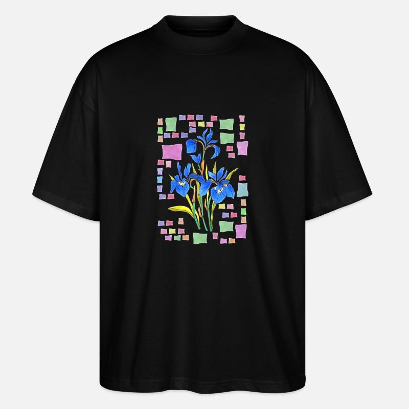 Fleur - T-shirt bio Blaster 2.0 coupe oversize Stanley/Stella Unisexe - noir