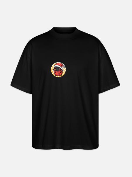 Ladybug Christmas Christmas - Stanley/Stella Oversized Unisex Organic T-shirt Blaster 2.0 - black