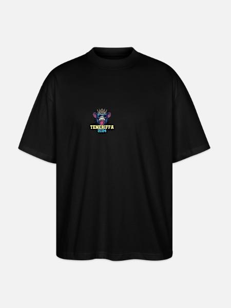 Teneriffa 2024 Affe - Stanley/Stella Oversized Unisex Bio T-Shirt Blaster 2.0 - Schwarz