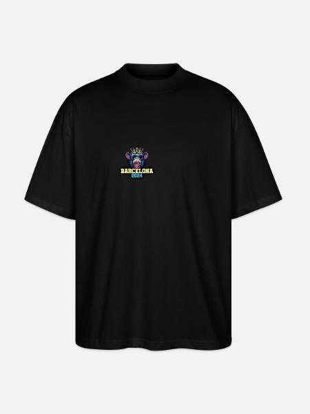 Singe de Barcelone 2024 - T-shirt bio Blaster 2.0 coupe oversize Stanley/Stella Unisexe - noir