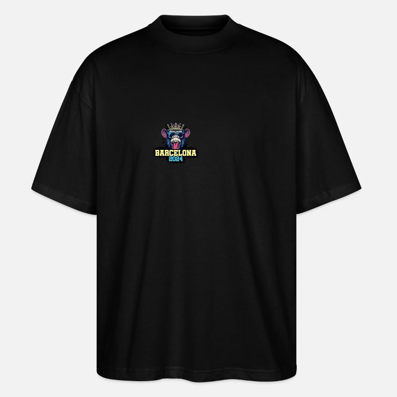 Singe de Barcelone 2024 - T-shirt bio Blaster 2.0 coupe oversize Stanley/Stella Unisexe - noir