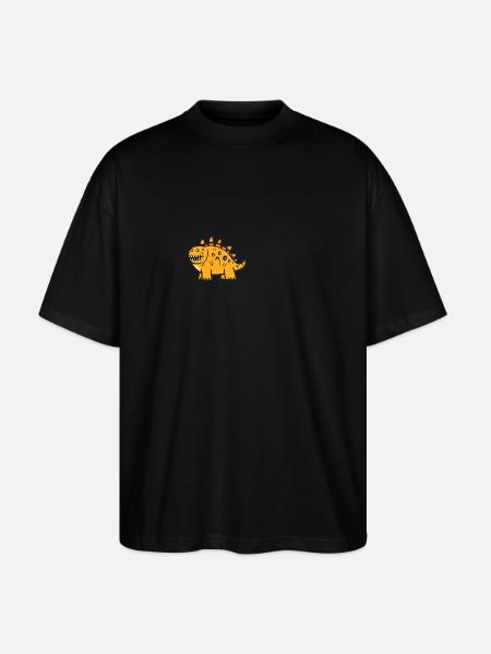 Dinosaur stegosaurus Halloween Funny - Stanley/Stella Oversized Unisex Organic T-shirt Blaster 2.0 - black