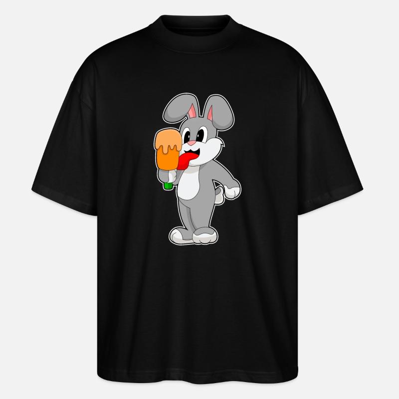 Popsicle de lapin - T-shirt bio Blaster 2.0 coupe oversize Stanley/Stella Unisexe - noir