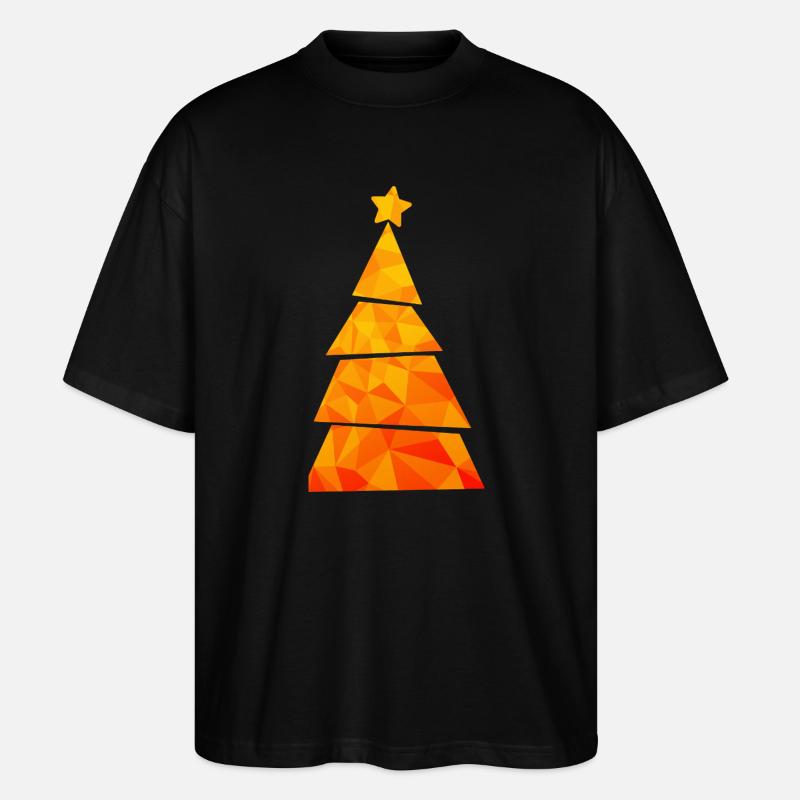 Sapin de Noël - Weihnachtsbaum - Weihnachten - T-shirt bio Blaster 2.0 coupe oversize Stanley/Stella Unisexe - noir
