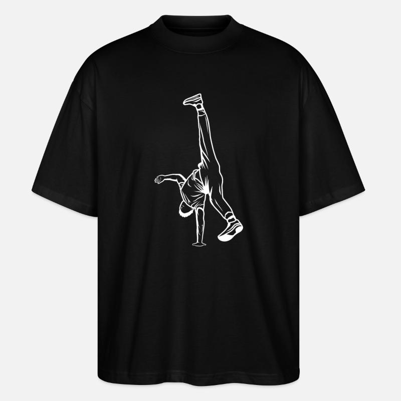 Dessin de B Boy - T-shirt bio Blaster 2.0 coupe oversize Stanley/Stella Unisexe - noir