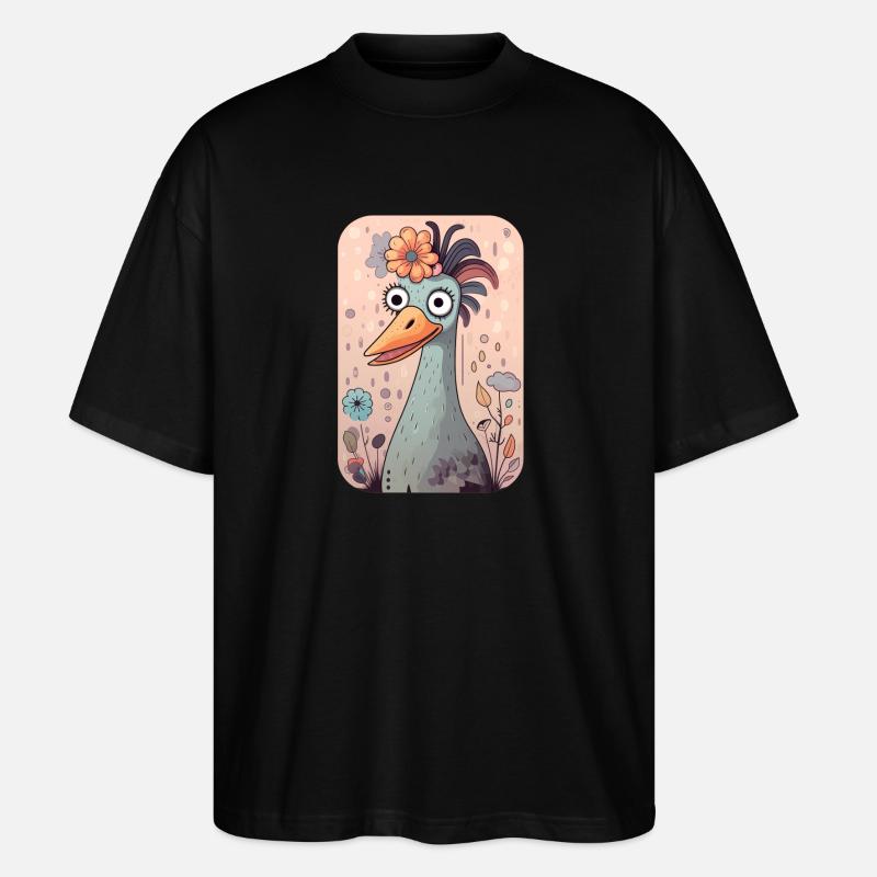 Gans - Stanley/Stella Oversized Unisex Bio T-Shirt Blaster 2.0 - Schwarz