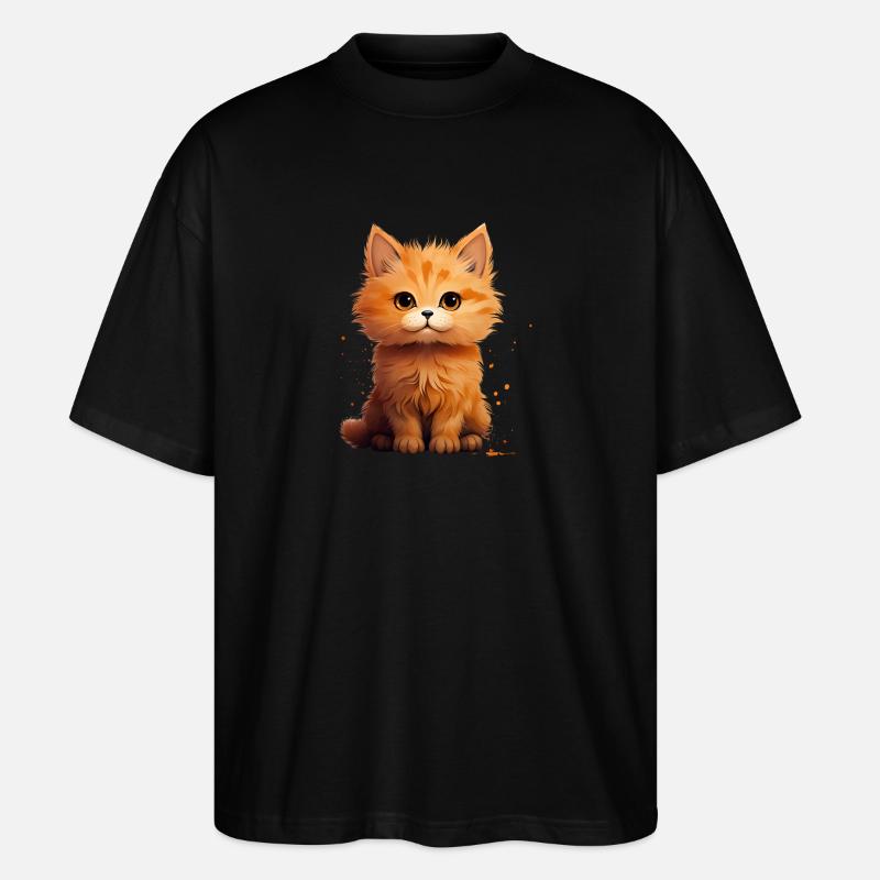 Cute Kitten - Stanley/Stella Oversized Unisex Bio T-Shirt Blaster 2.0 - Schwarz
