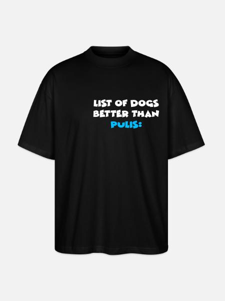 Puli - Stanley/Stella Oversized Unisex Organic T-shirt Blaster 2.0 - black