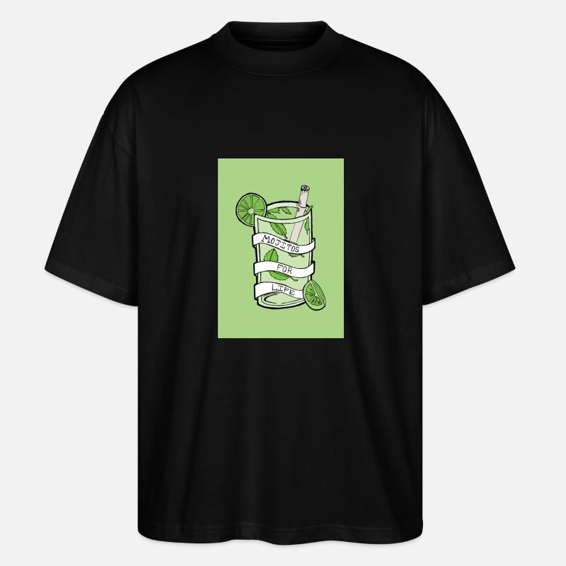mojitos - Stanley/Stella Oversized Unisex Organic T-shirt Blaster 2.0 - black