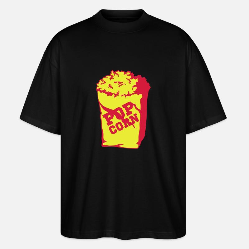 Popcorn - Stanley/Stella Oversized Unisex Bio T-Shirt Blaster 2.0 - Schwarz