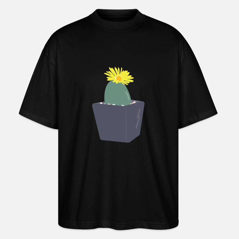 Fleurs de Lithops3 - T-shirt bio Blaster 2.0 coupe oversize Stanley/Stella Unisexe - noir