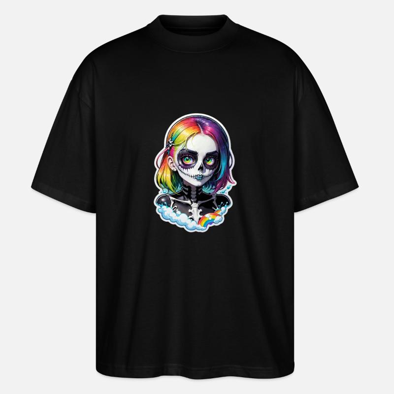 Halloween - Rock & Regenbogen - Stanley/Stella Oversized Unisex Bio T-Shirt Blaster 2.0 - Schwarz
