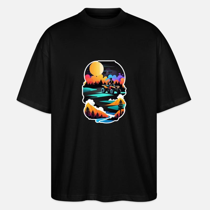 Quad & Offroad - Stanley/Stella Oversized Unisex Bio T-Shirt Blaster 2.0 - Schwarz