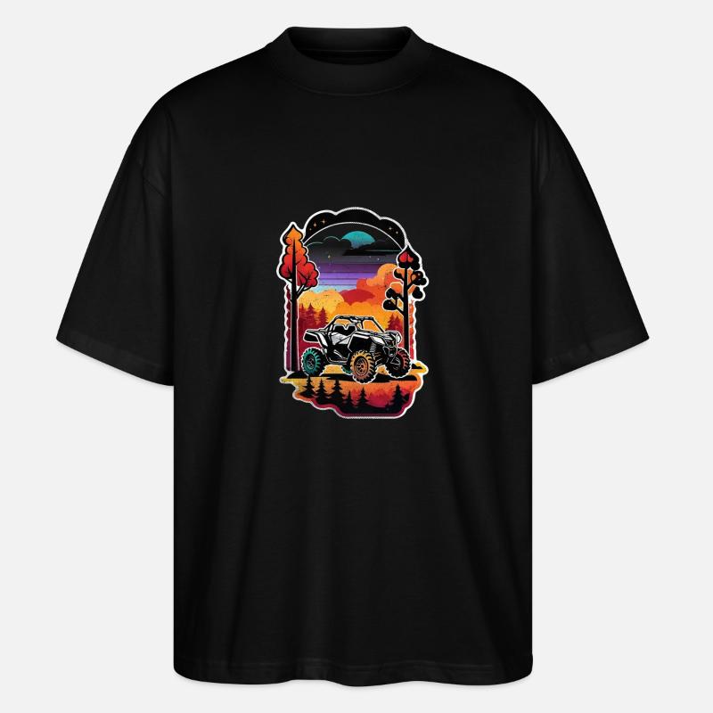 quad et tout terrain - T-shirt bio Blaster 2.0 coupe oversize Stanley/Stella Unisexe - noir