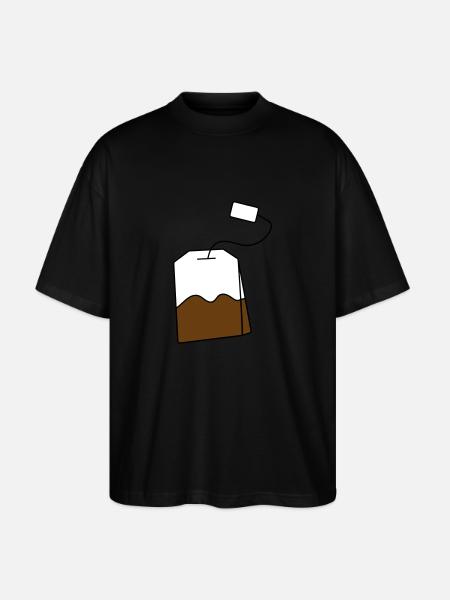 Teebeutel - Stanley/Stella Oversized Unisex Bio T-Shirt Blaster 2.0 - Schwarz