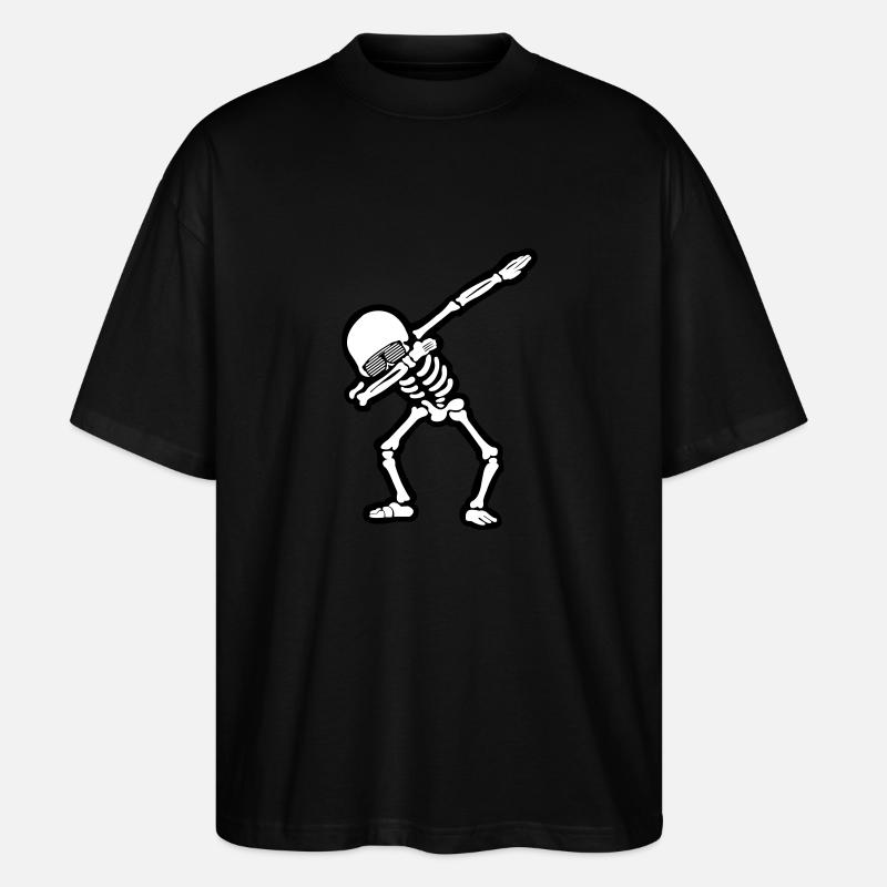 Cool Skull Dabbing - Stanley/Stella Oversized Unisex Bio T-Shirt Blaster 2.0 - Schwarz