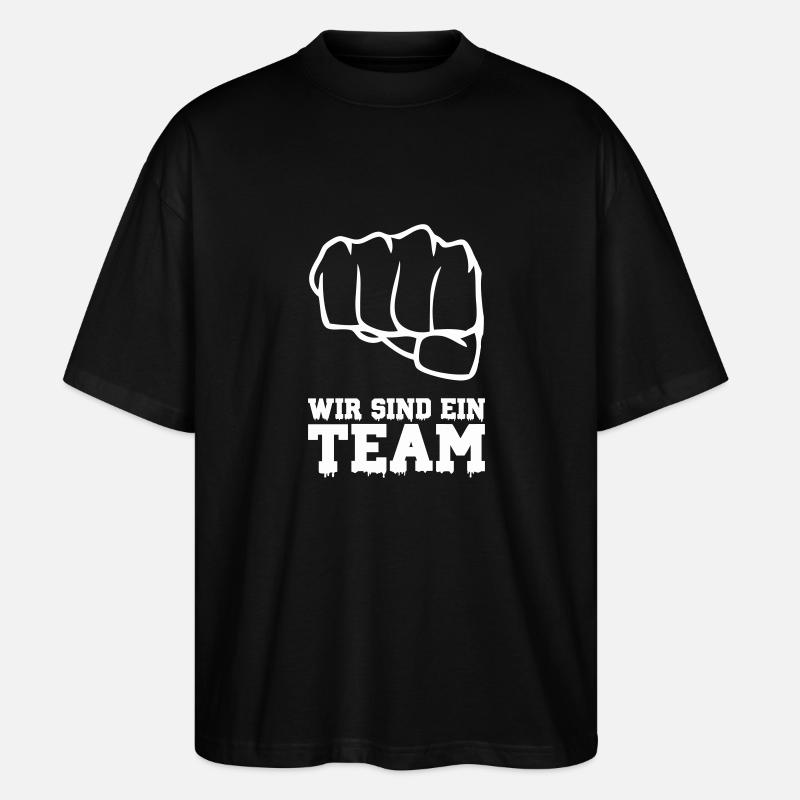 Nous sommes une équipe 1 - T-shirt bio Blaster 2.0 coupe oversize Stanley/Stella Unisexe - noir