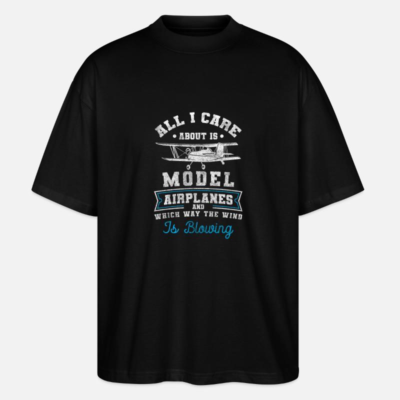 Maquette d’avion Loisir Voltige Voler - T-shirt bio Blaster 2.0 coupe oversize Stanley/Stella Unisexe - noir