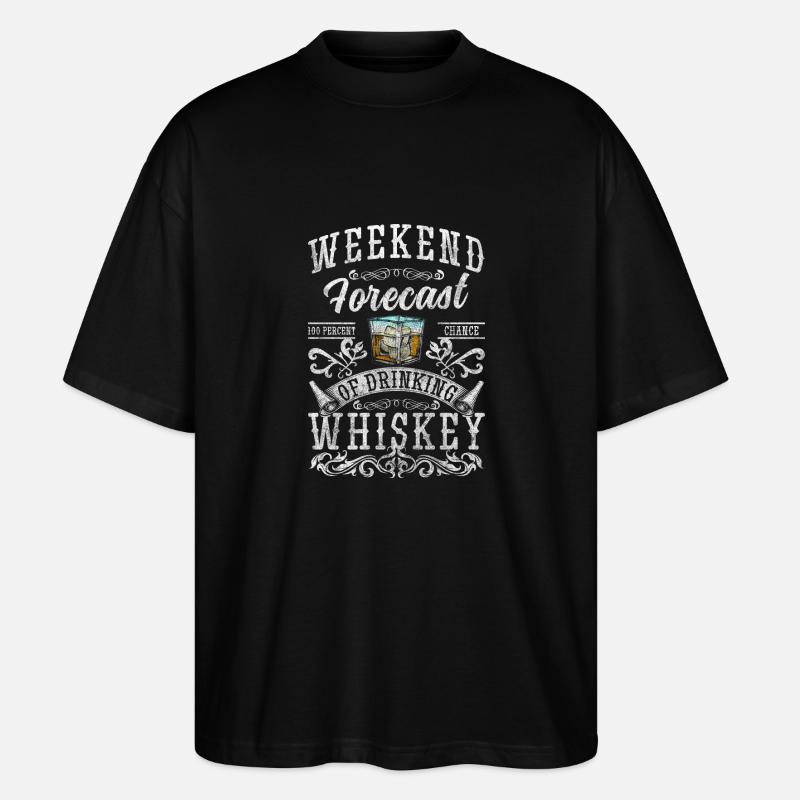Rum Genuss Feiern Drink - Stanley/Stella Oversized Unisex Bio T-Shirt Blaster 2.0 - Schwarz