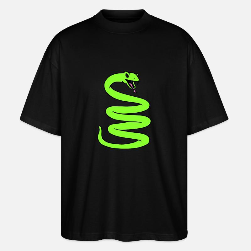 Coiled Snale - Stanley/Stella Oversized Unisex Bio T-Shirt Blaster 2.0 - Schwarz