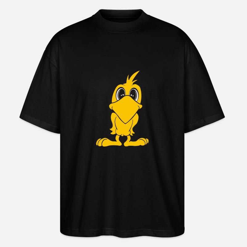 vogel - Stanley/Stella Oversized Unisex Bio T-Shirt Blaster 2.0 - Schwarz