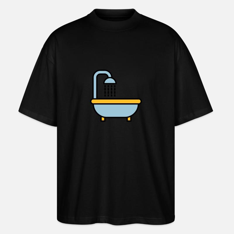 Badewanne - Stanley/Stella Oversized Unisex Bio T-Shirt Blaster 2.0 - Schwarz