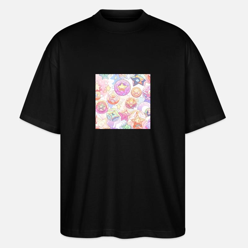 Sternkugeln - Stanley/Stella Oversized Unisex Bio T-Shirt Blaster 2.0 - Schwarz