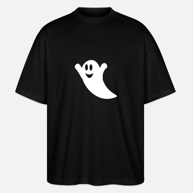 ghost happy I - Stanley/Stella Oversized Unisex Bio T-Shirt Blaster 2.0 - Schwarz