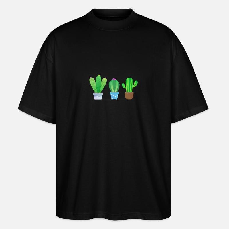 Kaktus! - Stanley/Stella Oversized Unisex Bio T-Shirt Blaster 2.0 - Schwarz