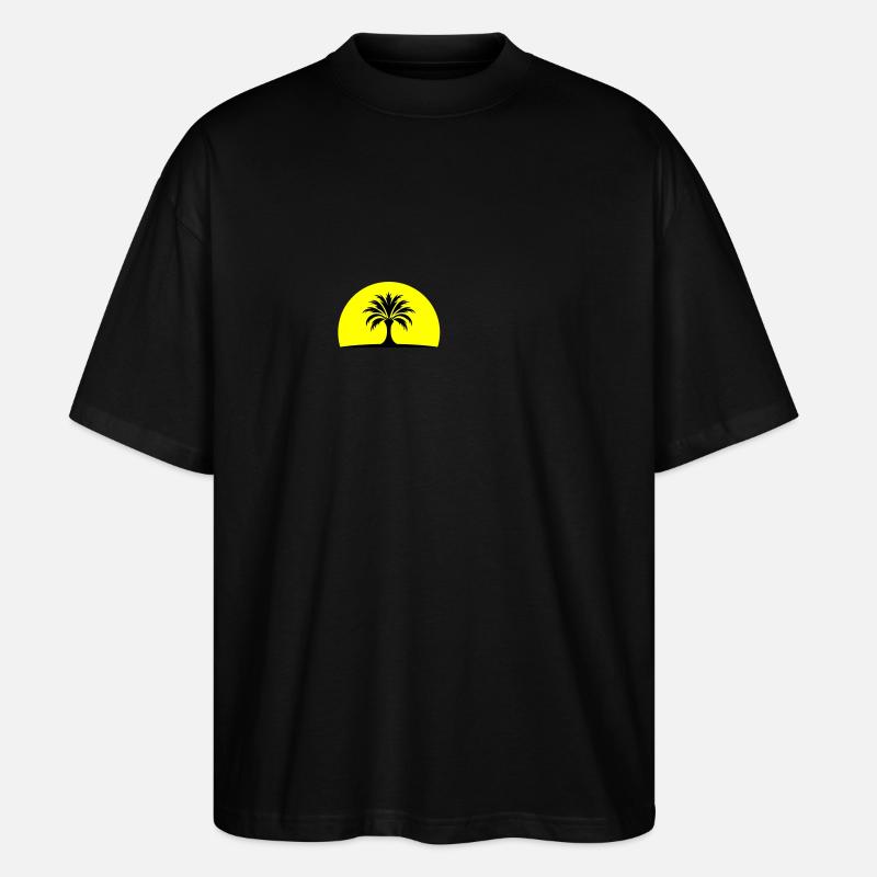 Île Sun Palm - T-shirt bio Blaster 2.0 coupe oversize Stanley/Stella Unisexe - noir